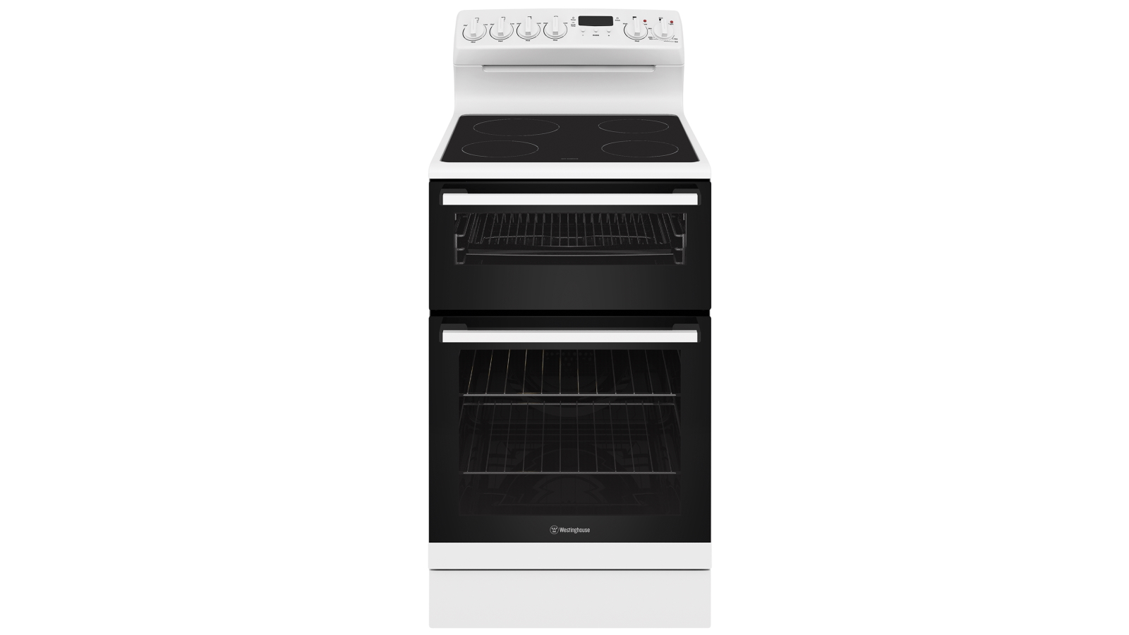 Westinghouse 540mm Rear Control Electric Freestanding Oven with Separate Electric Grill - White