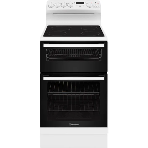 Westinghouse 540mm Rear Control Electric Freestanding Oven with Separate Electric Grill - White