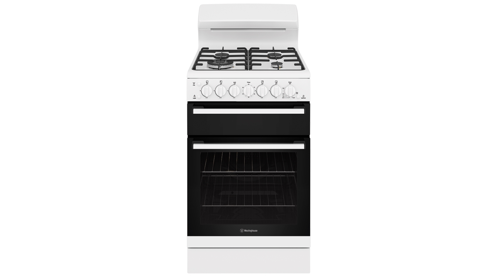 Westinghouse 540mm LPG Freestanding Cooker with Separate Grill White
