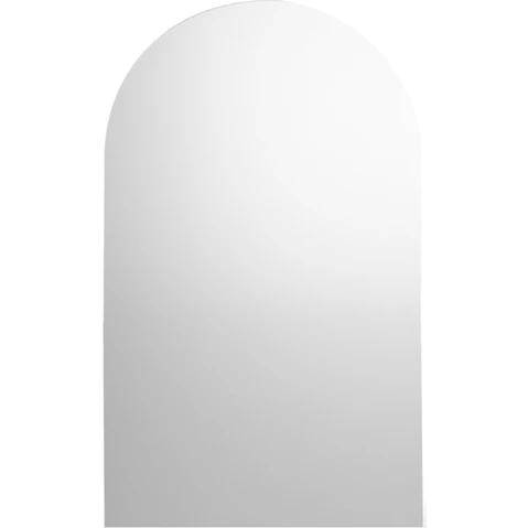 Oikiture Arched Makeup Frameless Wall Mirror - 86 x 50cm