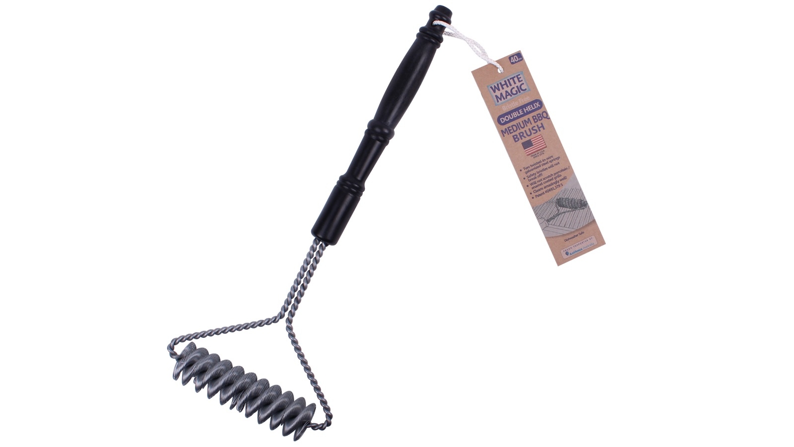 White Magic Medium Double Helix Barbecue Brush