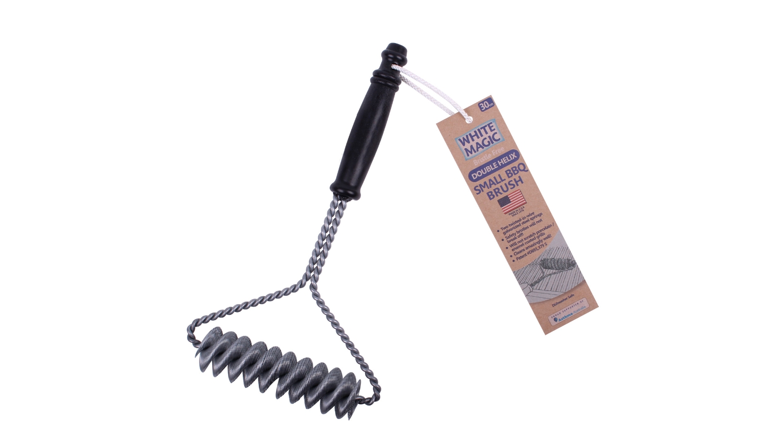 White Magic Small Double Helix Barbecue Brush