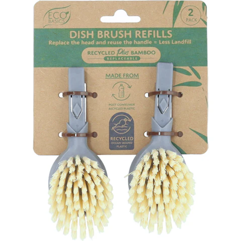 Eco Basics 2 Pack Dish Brush Refills