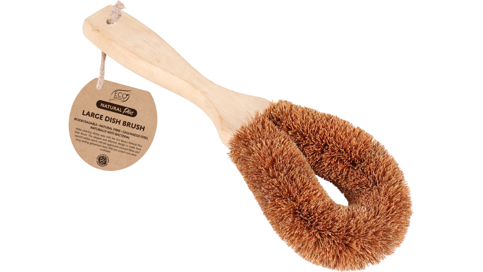 Eco Basics Natural Plus Dish Brush - Large