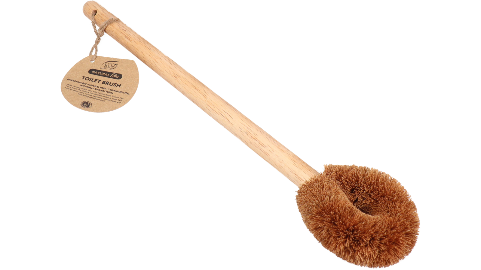 Eco Basics Natural Plus Toilet Brush - Brown