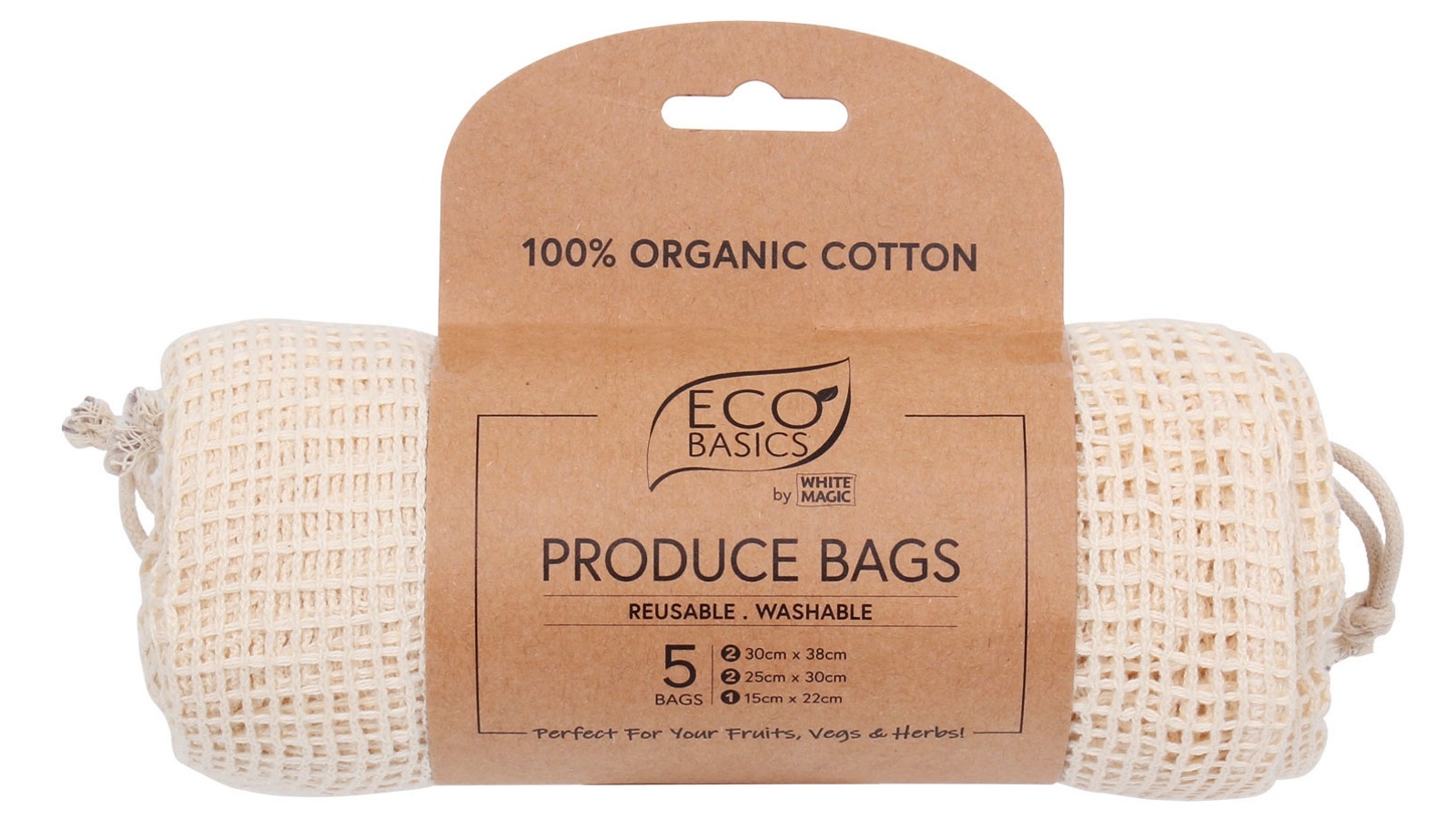 White Magic Eco Basics Produce Bags
