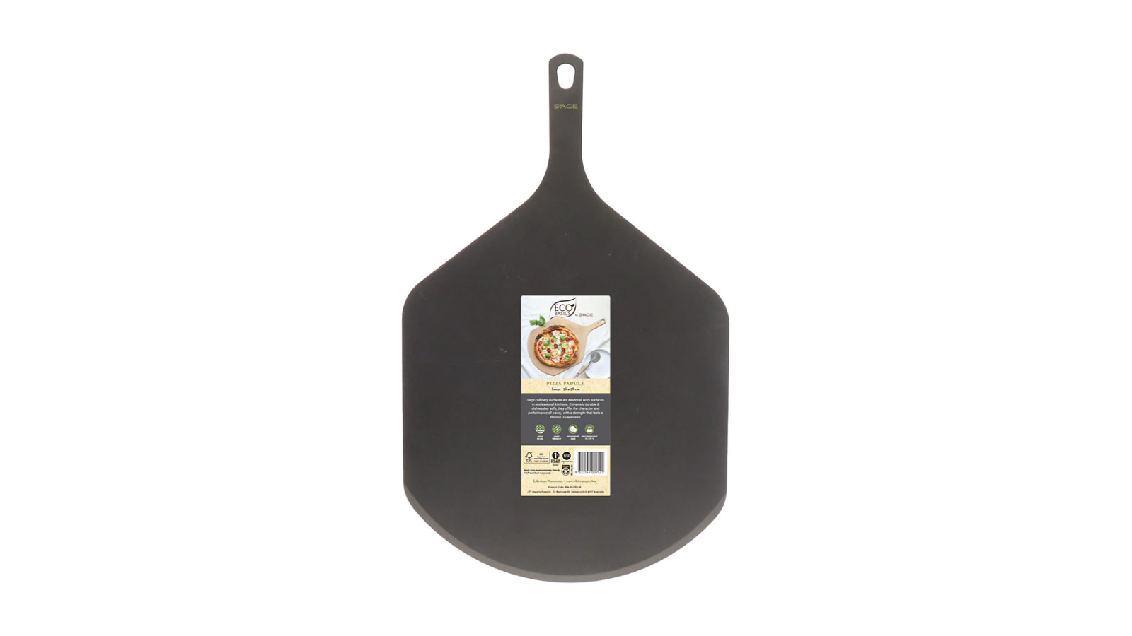 Eco Basics Large Pizza Paddle - Black