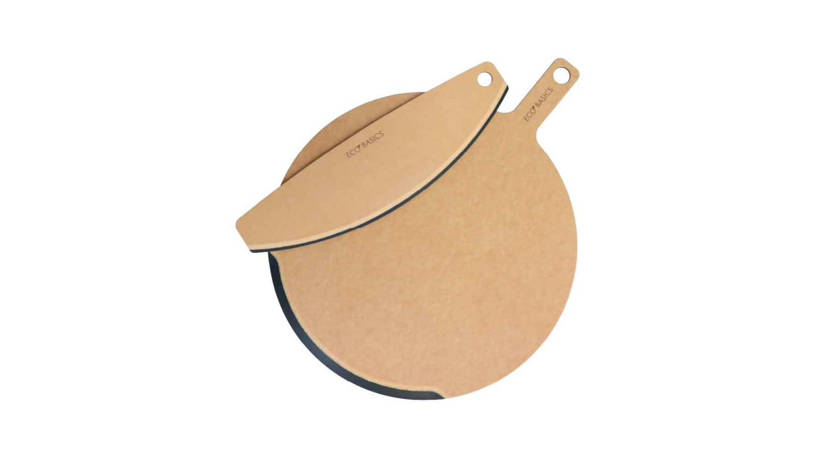 Eco Basics Pizza Paddle + Cutter Combo - Natural