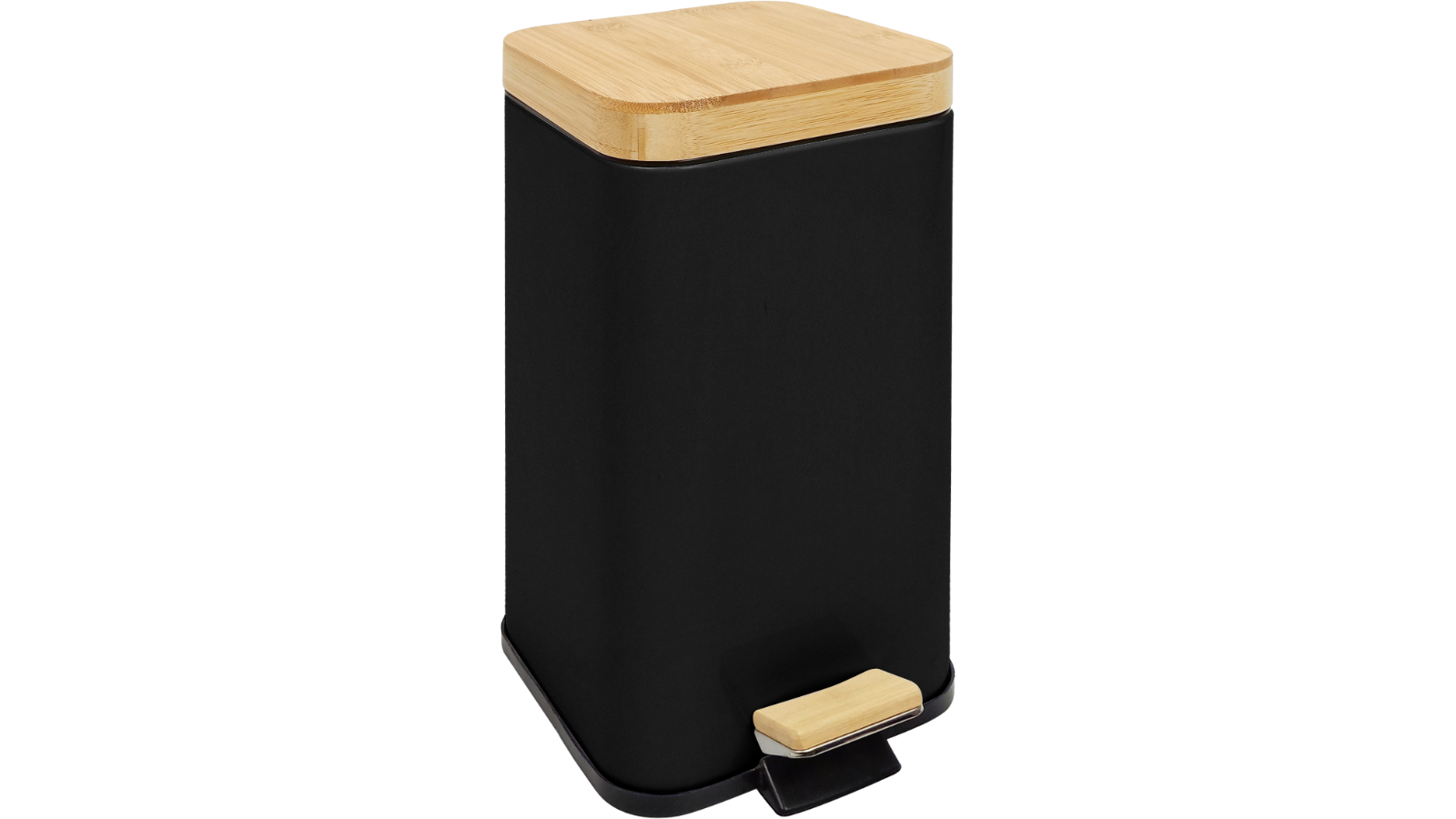 Eco Basics Square 6L Rubbish Bin - Black