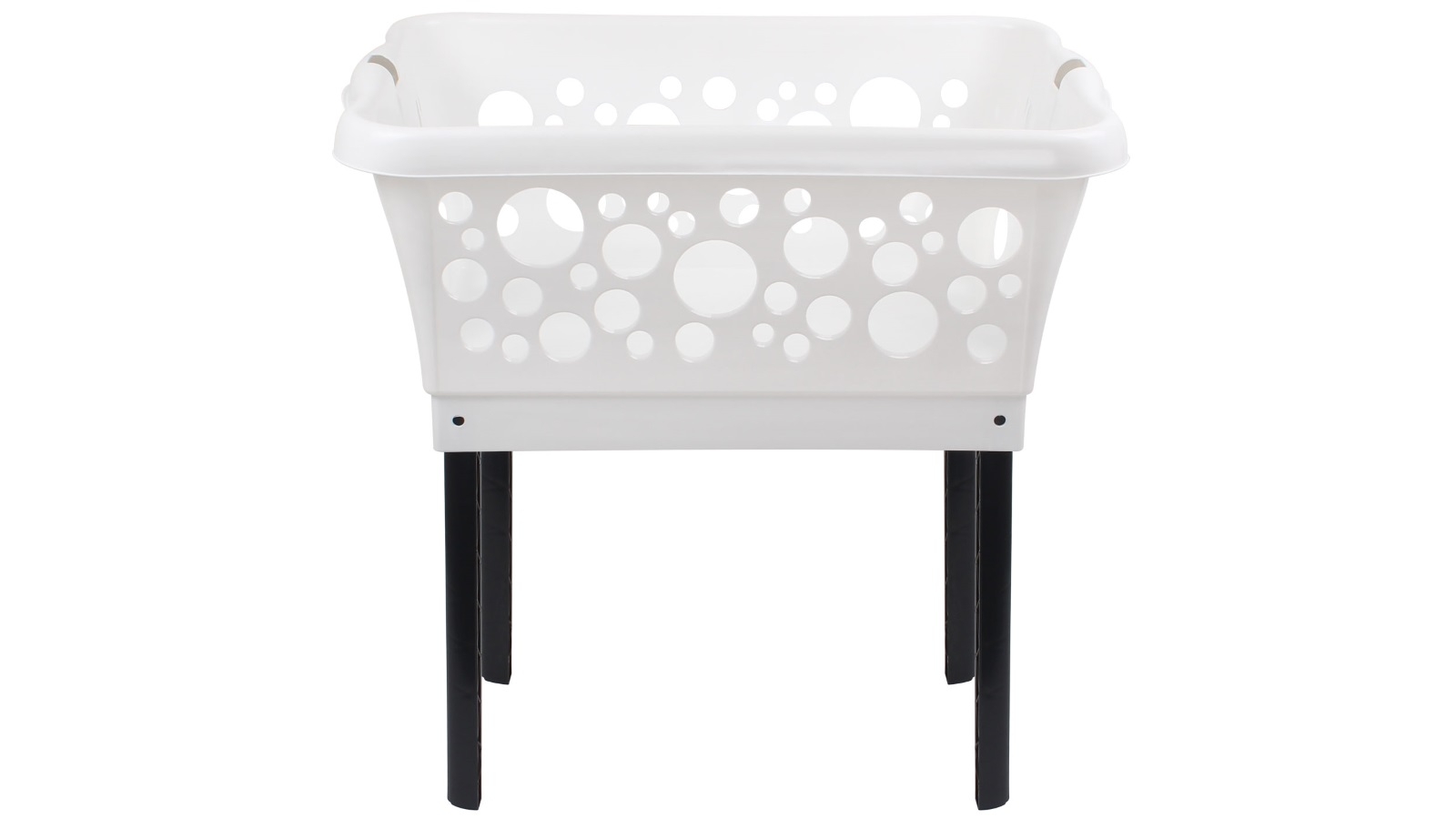 White Magic Laundry Basket on Legs