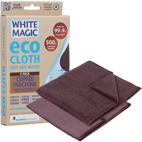Eco Cloth Pack of 2 Coffee Machine Cleaning Tool