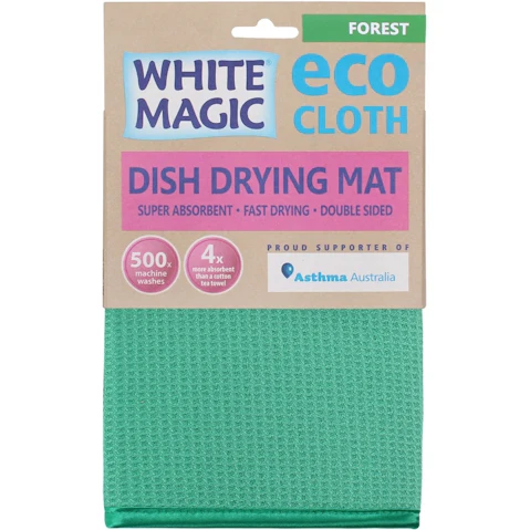 White Magic Dish Drying Mat - Forest