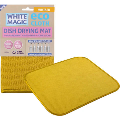 Eco Cloth Drying Mat - Mustard