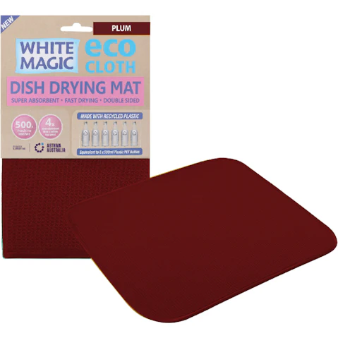 Eco Cloth Drying Mat - Plum