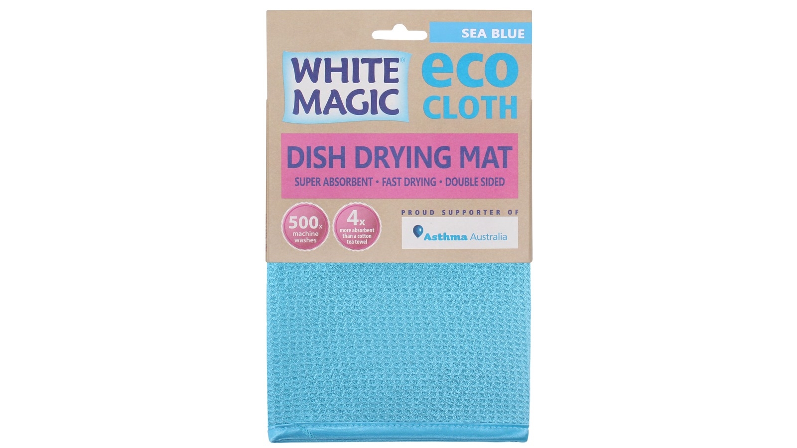 White Magic Microfibre Dish Drying Mat Midnight