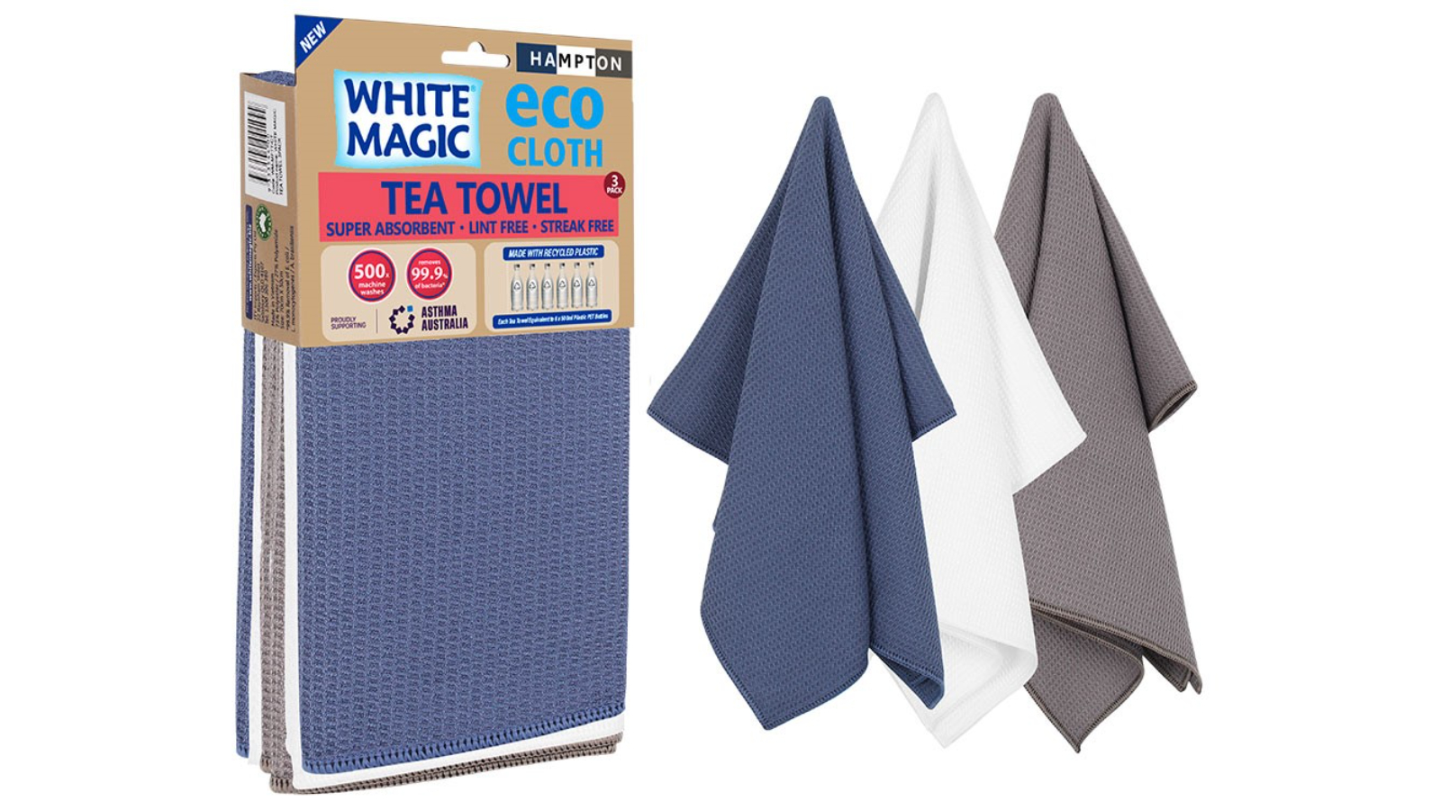 Eco Cloth Pack of 3 Hampton Tea Towel