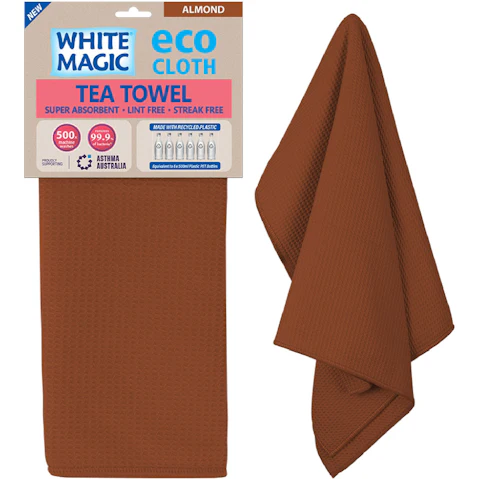 Eco Cloth Single Tea Towel - Almond