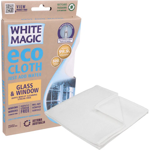 White Magic Eco Cloth Microfibre Glass Window Buffer