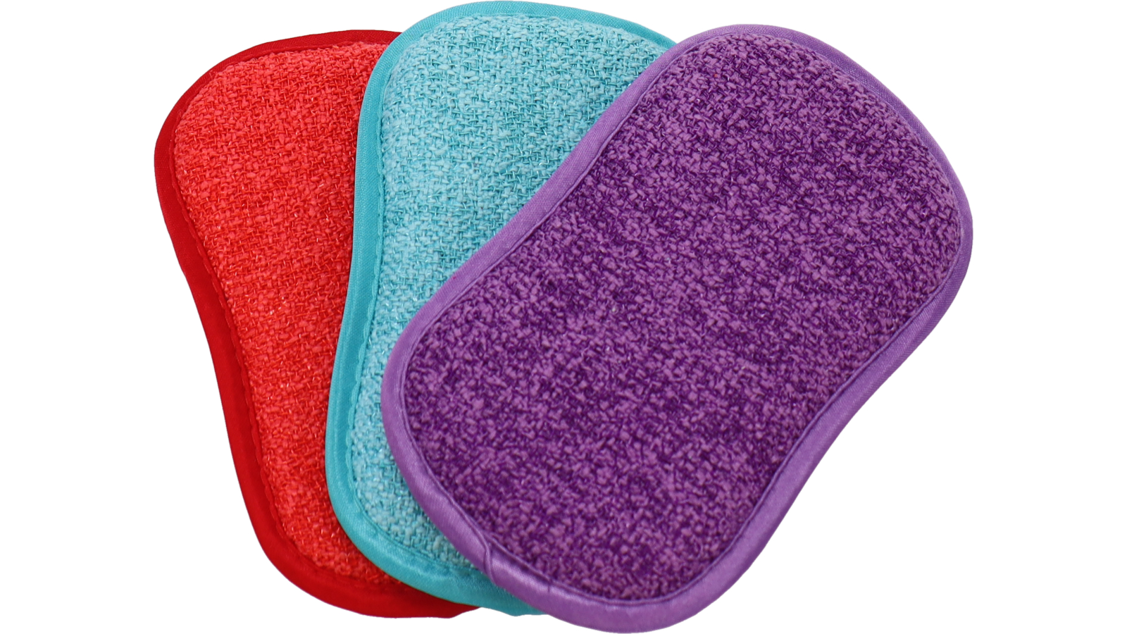 White Magic 3 Piece Eco Cloth Rainbow Washing Up Pad