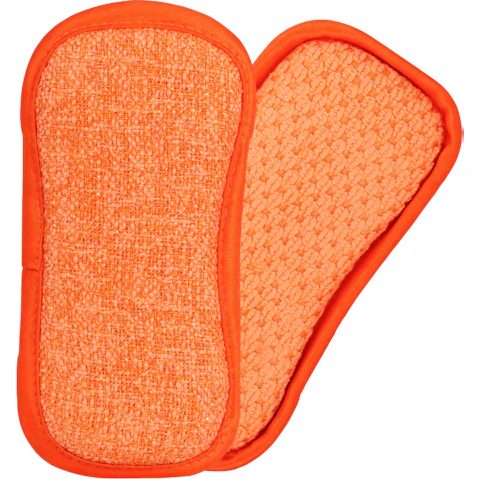 Eco Cloth Washing Up Pad Cleaning Tool - Tangerine