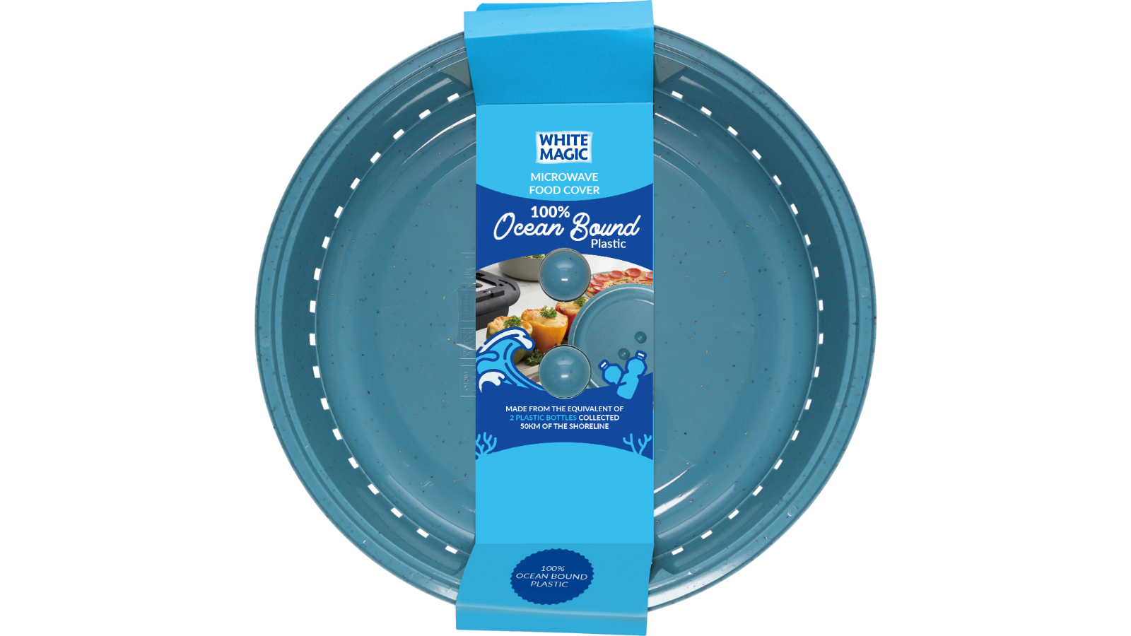 White Magic Ocean Bound Microwave Food Cover Harvey Norman