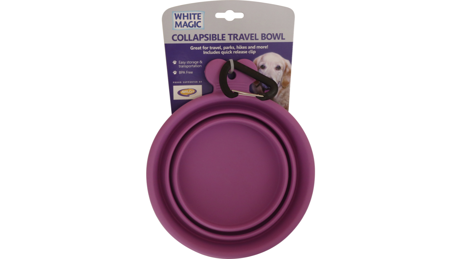 White Magic Collapsible Travel Bowl