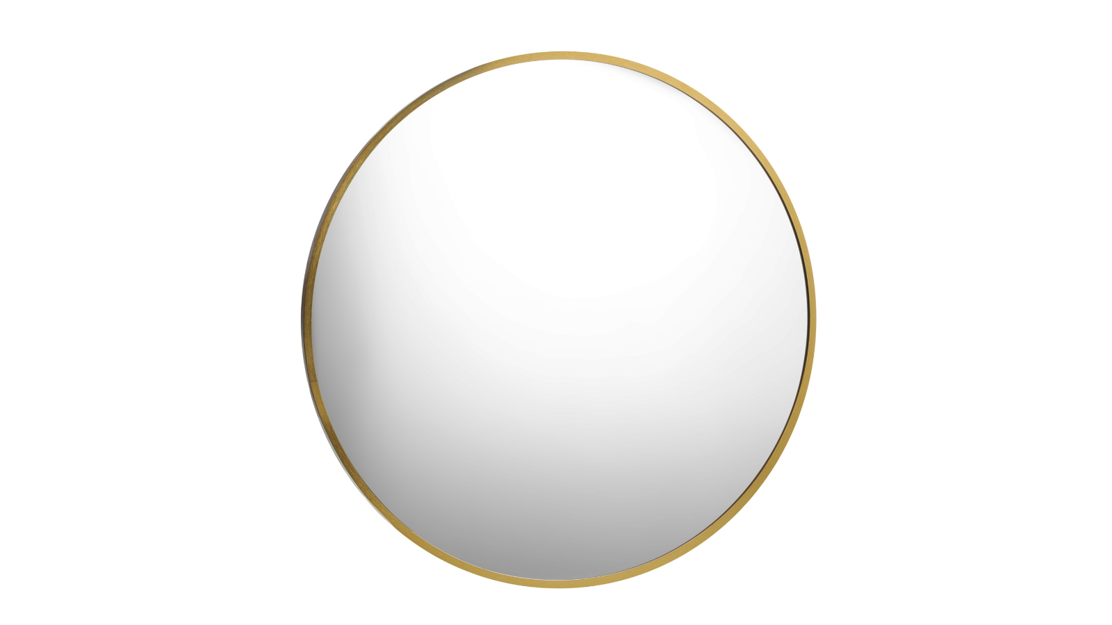 Oikiture Wall Mirror Round Home Decor - Gold