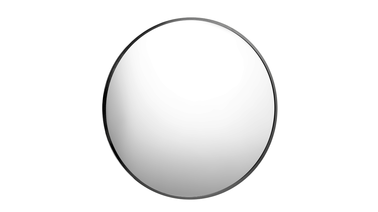 Oikiture Wall Mirrors Round Makeup Mirror Decorative - Black 