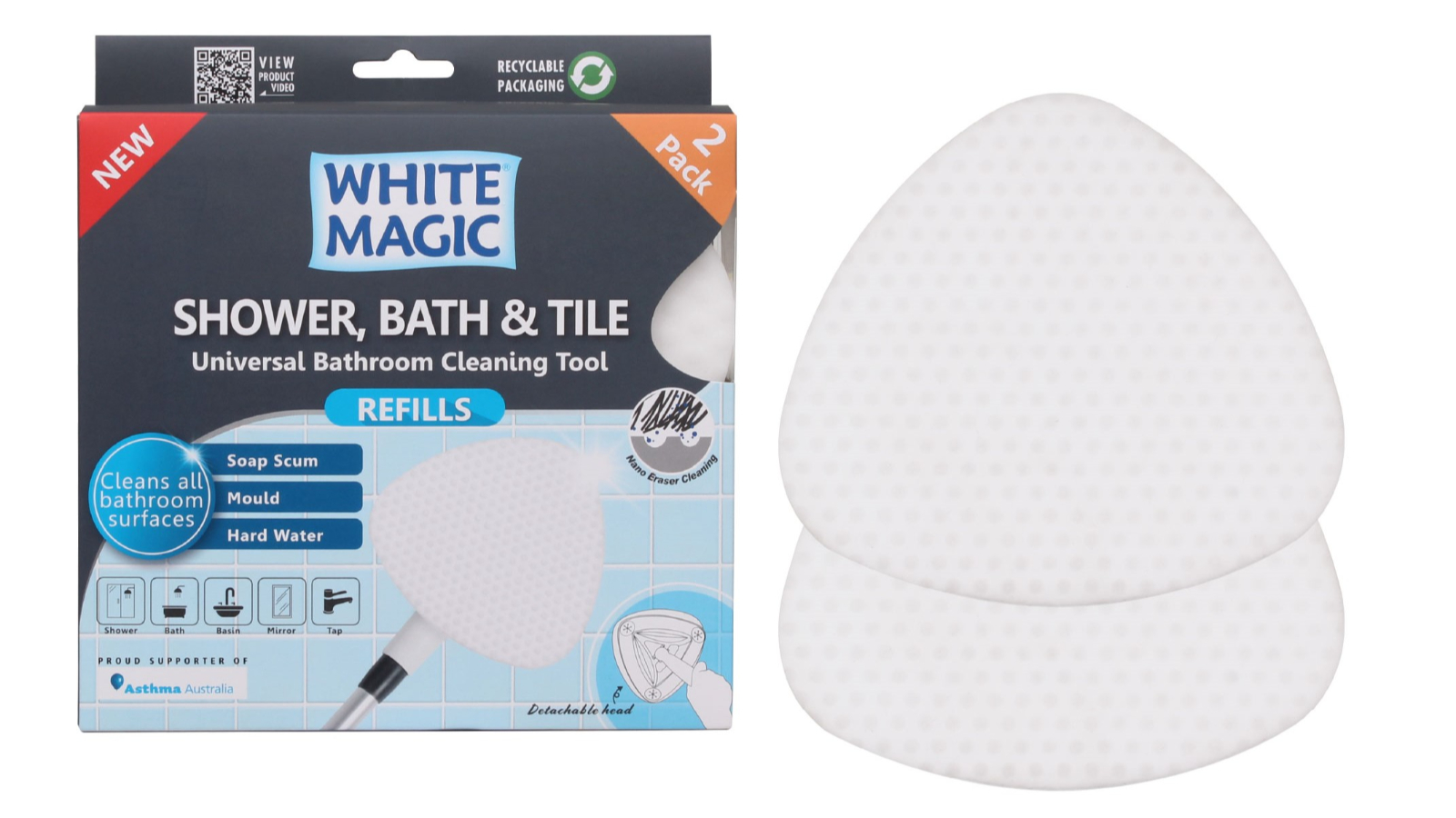 Eco Eraser Shower Bath and Tile Refill Cleaning Tool