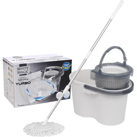 White Magic New Turbo Spin Mop