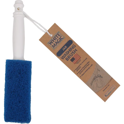 White Magic Jar Washing Brush