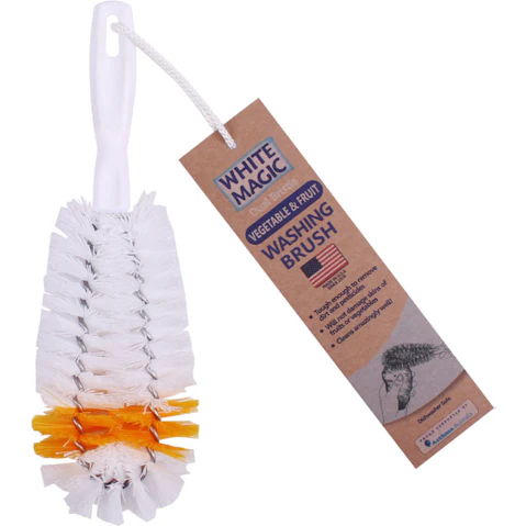 American Brushware Dual Bristle Vegetable and Fruit Cleaning Tool