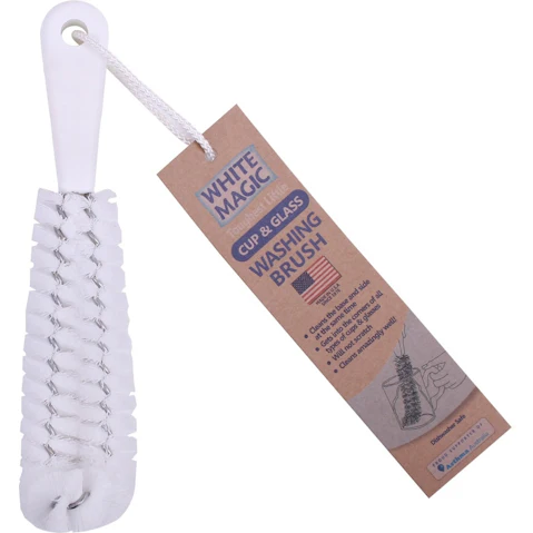 White Magic Toughest Little Cup & Glass Washing Brush