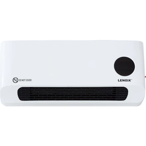 Lenoxx Wall-Mounted Heater and Fan with Remote Control