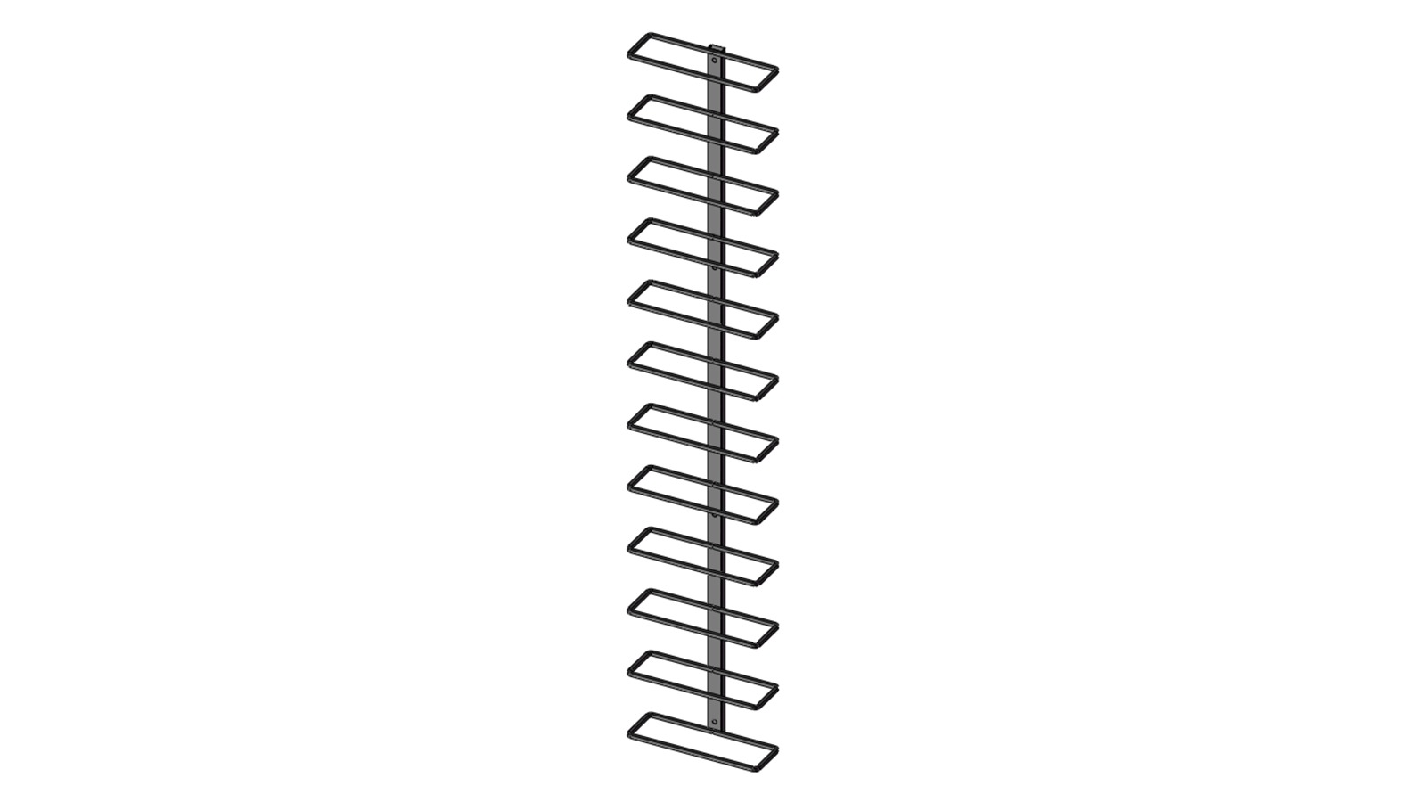 KingsBottle Metal Wall Mounted H-Type Wine Rack - 12 Bottle