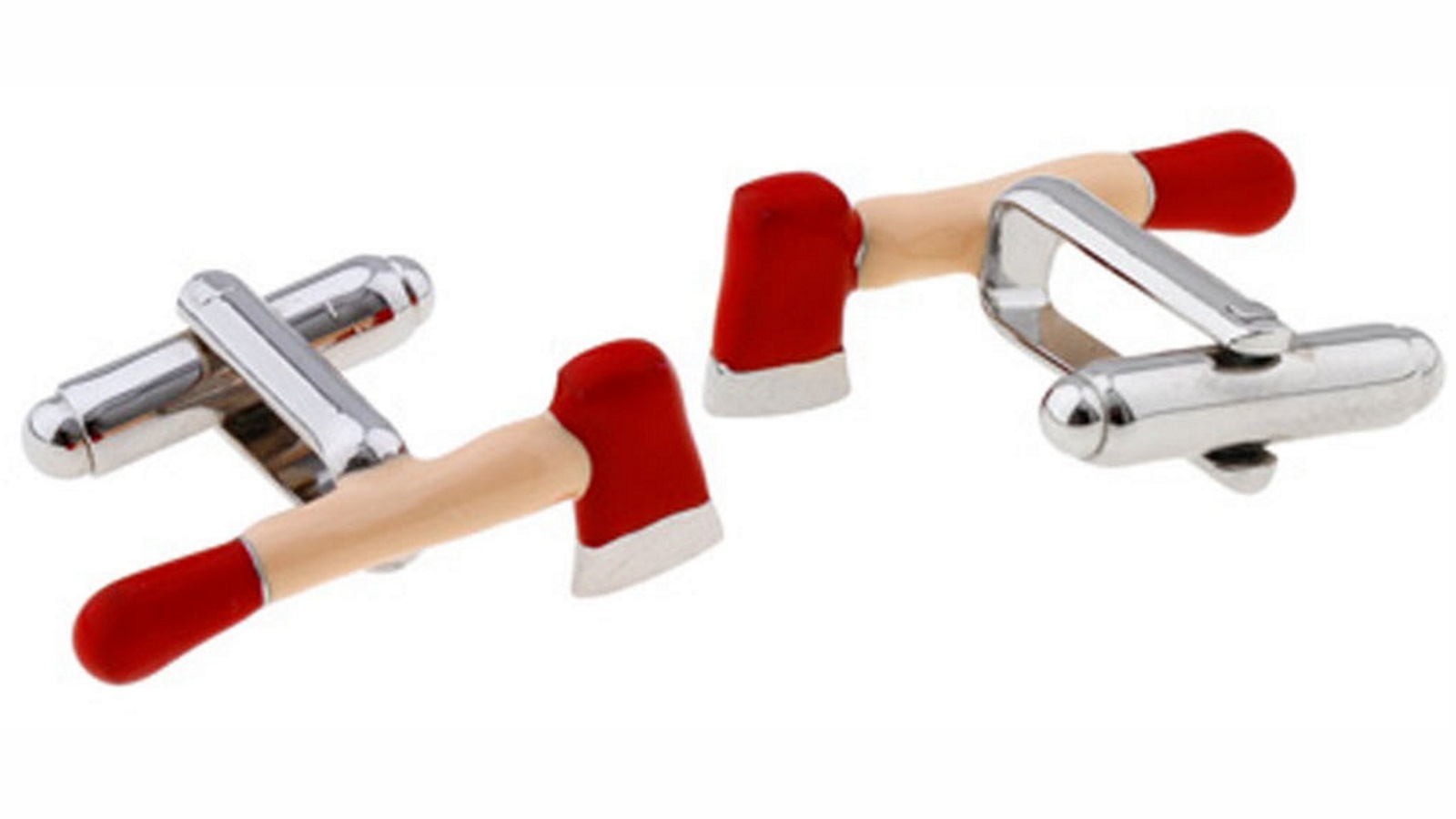 SD Man Axe Cufflinks - Silver/Multi