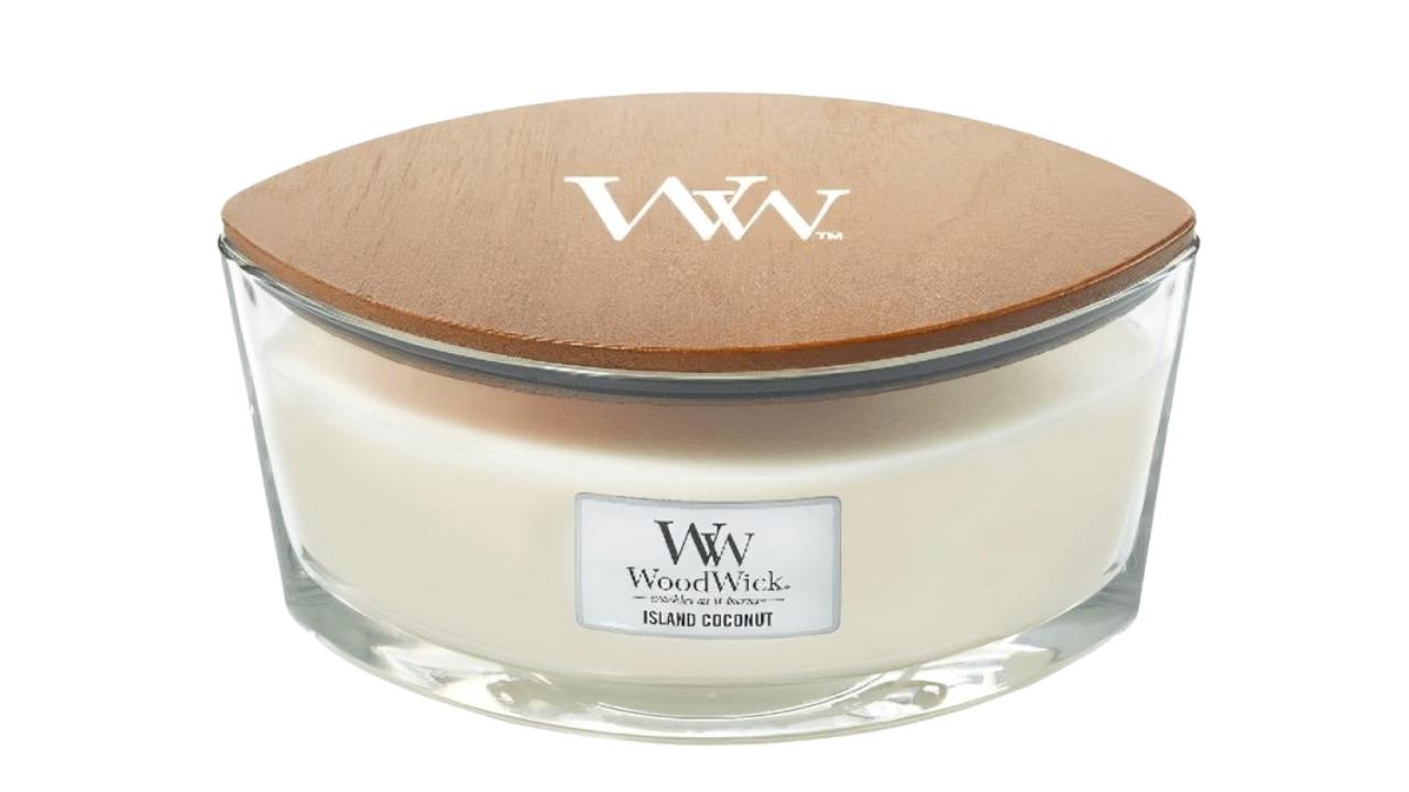 Woodwick Ellipse Hearthwick Island Coconut Candle