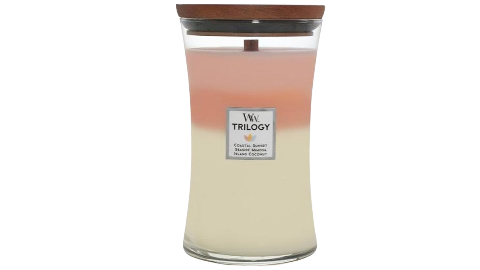 Woodwick Large Island Getaway Trilogy Hourglass Candle