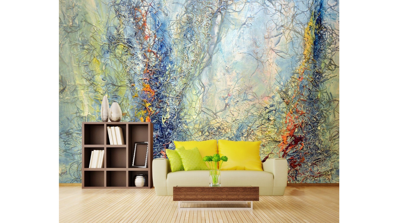 Color Graffiti 672 Peel & Stick Removable Vinyl Wallpaper Mural