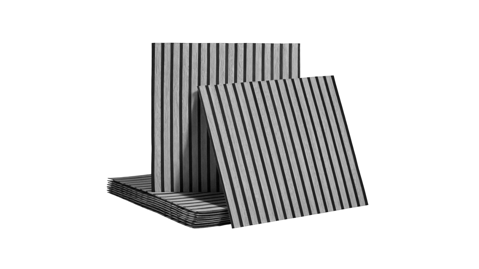 Artiss 10 Piece Self-Adhesive 68 x 68cm Peel and Stick Wall Panel Tiles - Grey