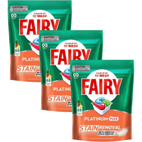 Fairy Platinum Plus 204 Piece Tropical Dishwasher Tablet