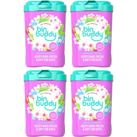 Bin Buddy 4 Piece Fridge Deodoriser Spring Blossom - 450g