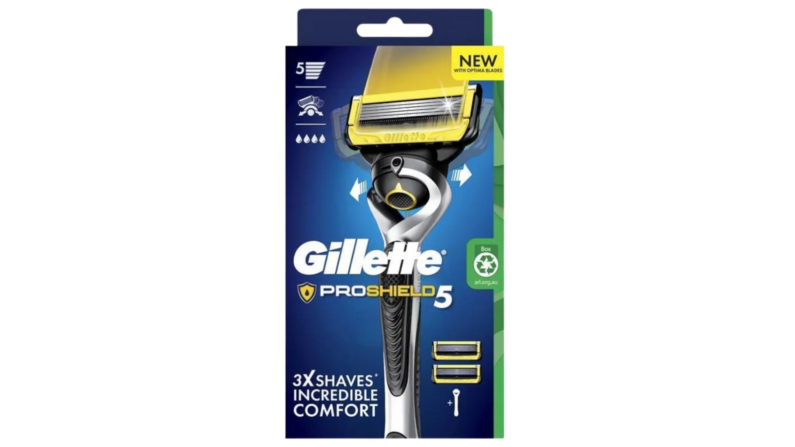Gillette Pro Shield 5 Handle 2 Cartridge