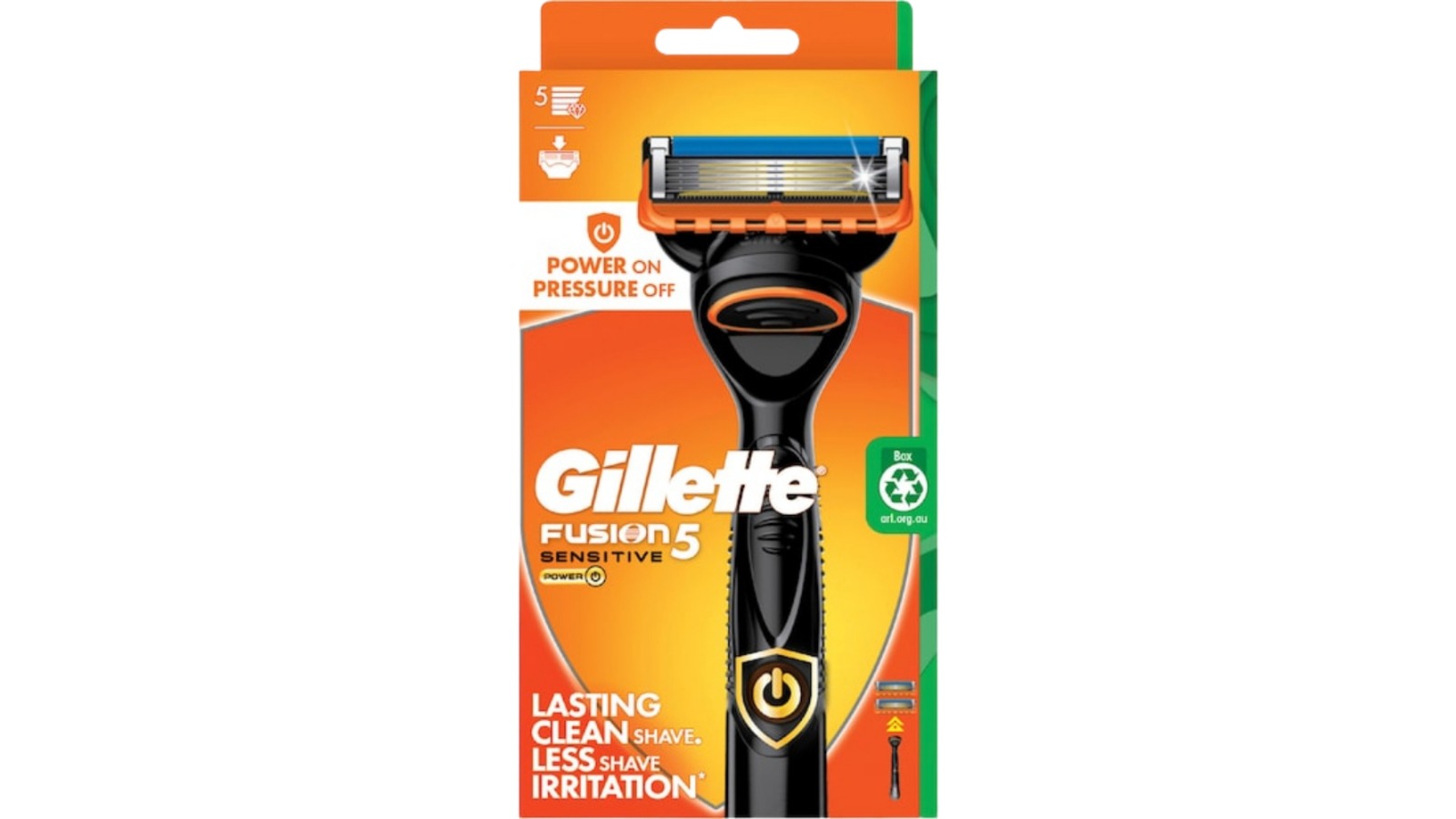 Gillette Fusion 5 Sensitive Power Handle 2 Cartridge