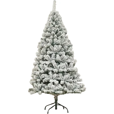 TM 180cm High-End Christmas Simulation Artificial Snow Cedar Tree - White