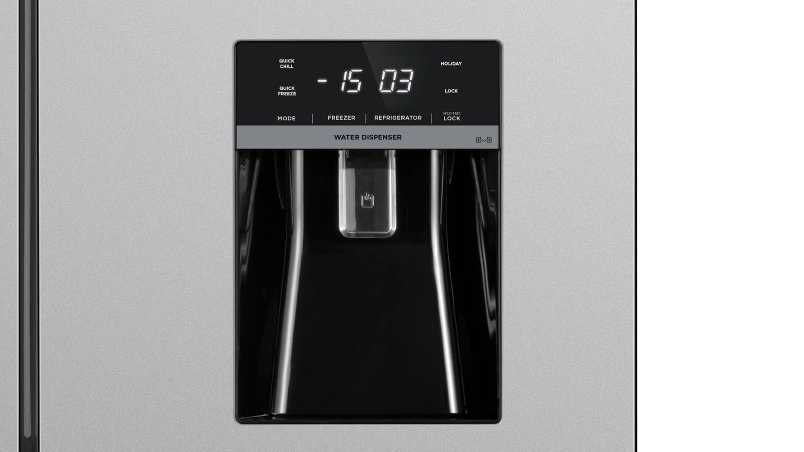 Westinghouse 492L French Door Fridge with InDoor Water Dispenser