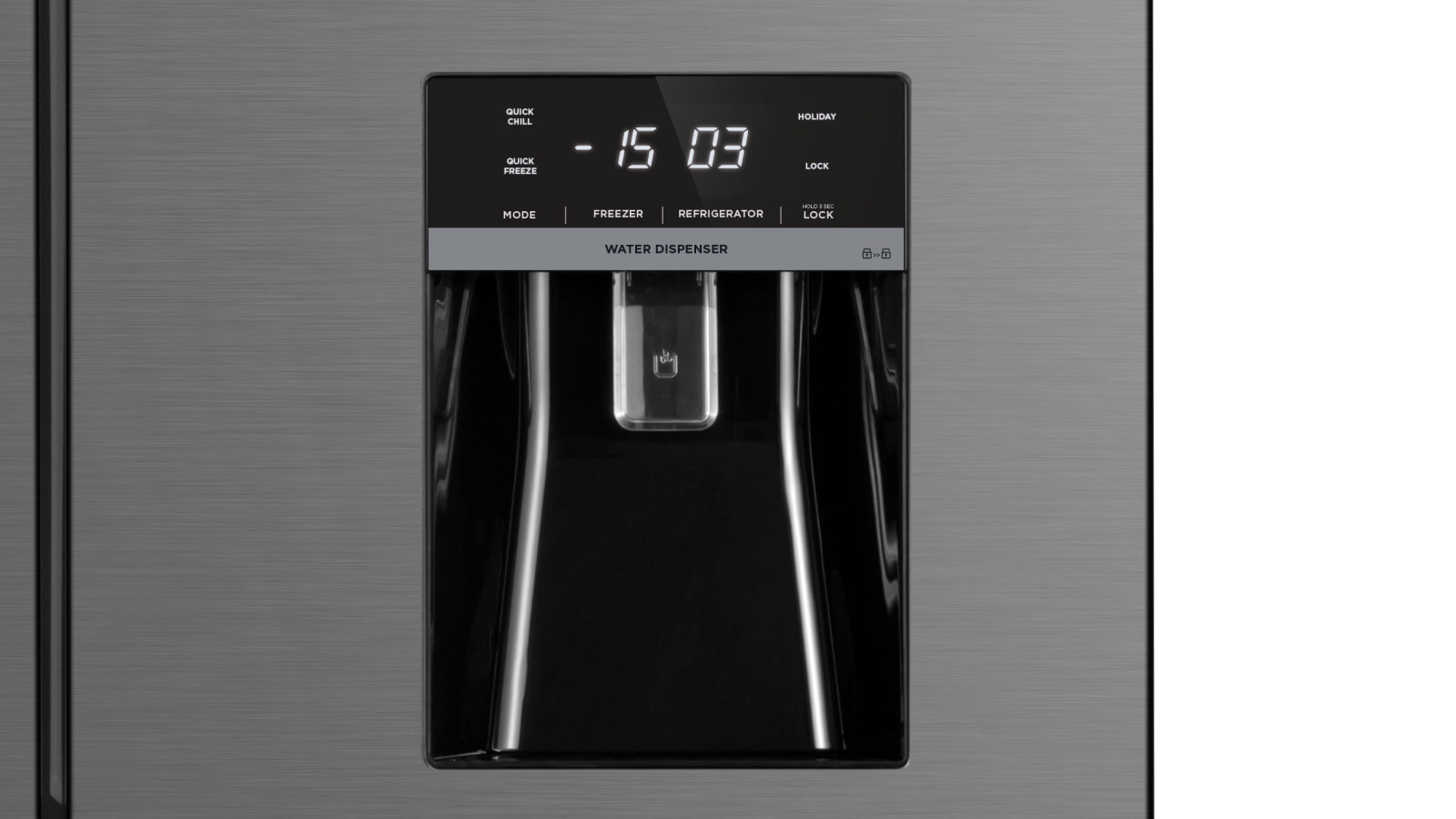 Westinghouse 492L French Door Fridge with InDoor Water Dispenser