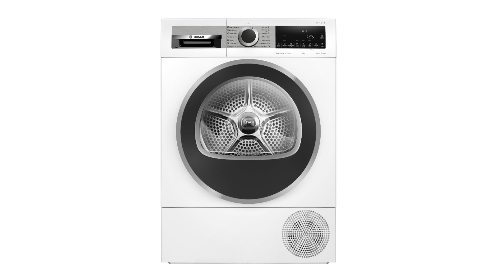 Bosch 8kg Series 8 Heat Pump Tumble Dryer with Reverse Tumble