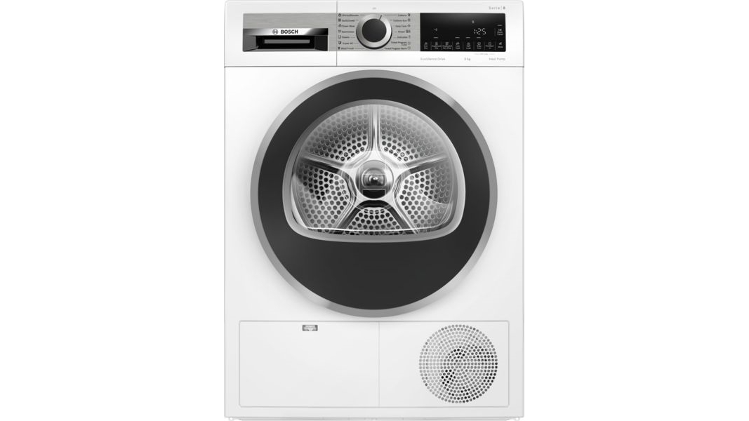 Bosch 9kg Series 8 Heat Pump Tumble Dryer with Auto Dry | Harvey Norman