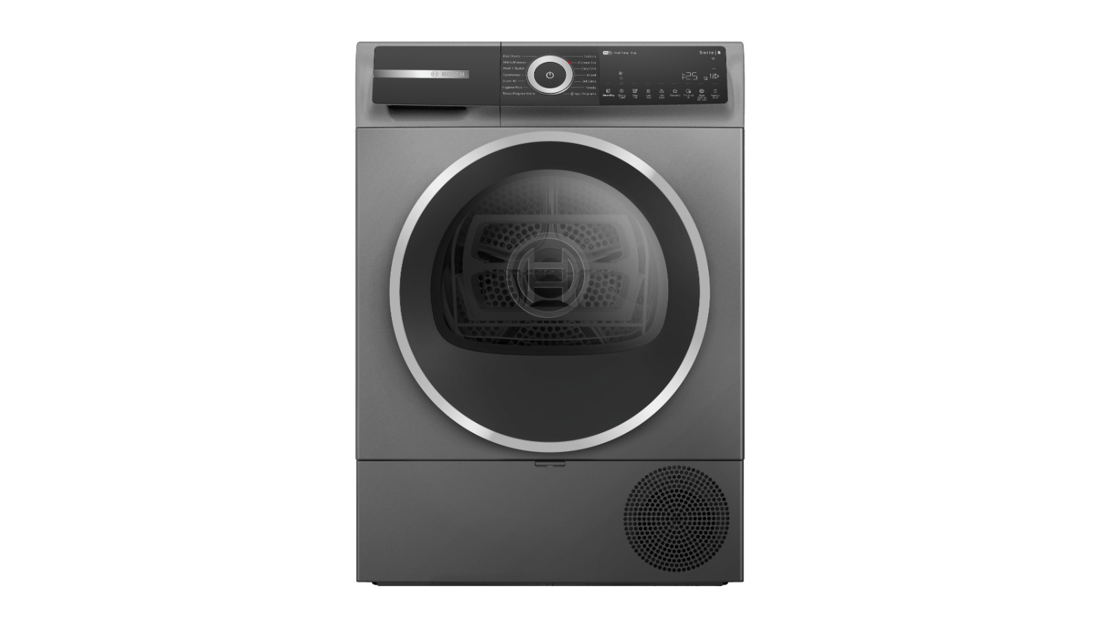 Bosch 8kg Series 8 Smart Heat Pump Dryer - Iron Grey 